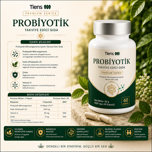 TIENS Probiyotik Mikroorganizma İçeren Takviye Edici Gıda